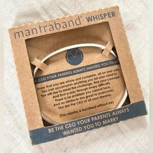 💐3/$12 “BE THE CEO” MantraBand Engraved Stainless Steel Whisper Cuff Bracelet